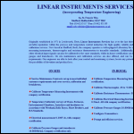 Screen shot of the Linear Instrument Service Co. Incorporating Temperature Engineering website.