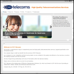 Screen shot of the Ecs Telecoms website.