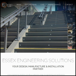 Screen shot of the Essex Engineering Solutions Ltd website.