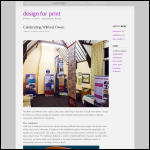 Screen shot of the Design for Print website.