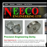 Screen shot of the Neeco Engineering website.