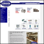 Screen shot of the Corhaven Sheet Metal Fabrications Ltd website.