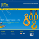 Screen shot of the Hall Bros (Lifting Gear) Ltd website.
