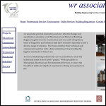 Screen shot of the W R Associates website.