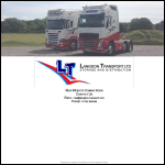 Screen shot of the Langdon Transport Ltd website.