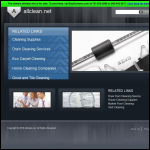 Screen shot of the Allclean & Safety Ltd website.