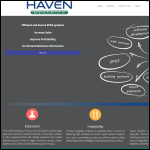 Screen shot of the Haven Systems Ltd website.