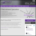 Screen shot of the Affinity Appointments Ltd website.