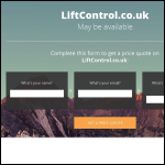 Screen shot of the Lift Control Ltd website.