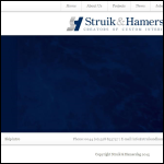 Screen shot of the Struik & Hamerslag Uk Ltd website.