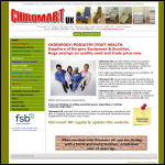 Screen shot of the Chiromart (UK) website.