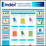 Screen shot of the Index Business Supplies Ltd website.