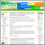 Screen shot of the Penfriend Ltd website.