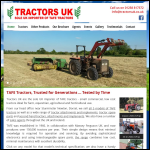 Screen shot of the Tractors UK website.