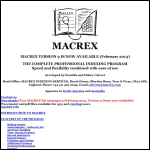 Screen shot of the Macrex Indexing Services website.