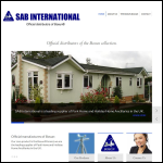 Screen shot of the Sab International Ltd website.