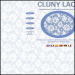 Screen shot of the Cluny Lace Co. Ltd website.