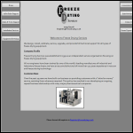 Screen shot of the Freeze Drying Services Ltd website.
