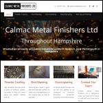 Screen shot of the Calmac Metal Finishers Ltd website.