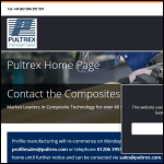 Screen shot of the Pultrex Ltd website.