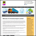 Screen shot of the Formwise Export Ltd website.
