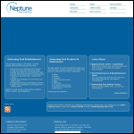 Screen shot of the Neptune Traditional Swimming Pools website.