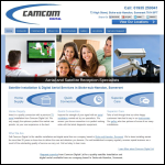 Screen shot of the Camcom Digital website.