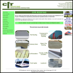 Screen shot of the CFR Flat Roofing website.
