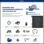 Screen shot of the AR Bearings & Transmissions website.