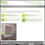 Screen shot of the Miles Partitioning Industries Ltd website.