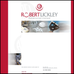 Screen shot of the Robert Lickley Refractories Ltd website.