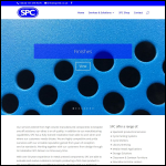 Screen shot of the Sutcliffe Pressed Components website.