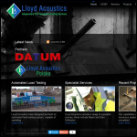 Screen shot of the Lloyd Acoustics Uk Ltd website.