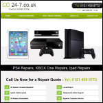 Screen shot of the CD247 Console Repairs website.