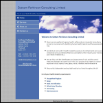 Screen shot of the Cottam Parkinson Consulting Ltd website.