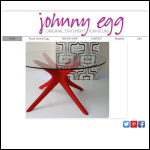Screen shot of the Johnny Egg website.