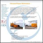 Screen shot of the Ground Power Ltd website.