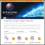 Screen shot of the Enterprise Technology Solutions Ltd website.