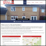 Screen shot of the Abvale Builders website.