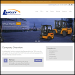 Screen shot of the Langley Mechanical Ltd website.