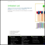Screen shot of the Infalabel Ltd website.