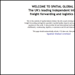 Screen shot of the Spatial Air Brokers & Forwarders Ltd website.