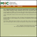 Screen shot of the M H C Industrials Ltd website.