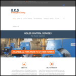 Screen shot of the Bcs Heating & Cooling website.