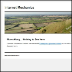 Screen shot of the Internet Mechanics Ltd website.