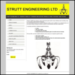 Screen shot of the Strutt Engineering Ltd website.