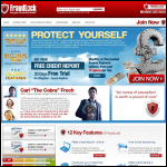 Screen shot of the Fraudlock Ltd website.