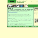 Screen shot of the S S U Equipment Ltd website.