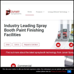 Screen shot of the Junair Spraybooths Ltd website.