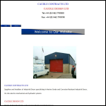 Screen shot of the Caudle Contracts Ltd website.